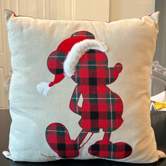Mickey Mouse Christmas Throw Pillow - Picture 1 of 3